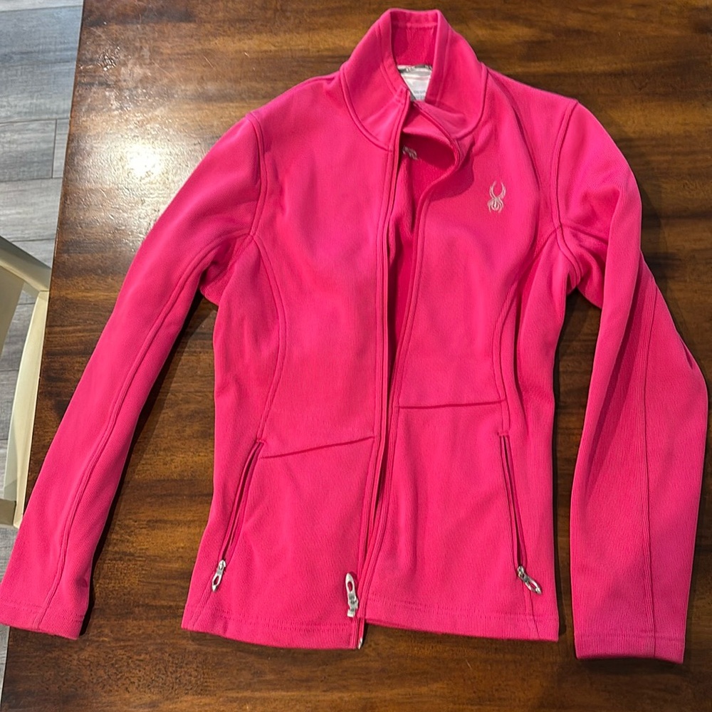 Pink spyder ski jacket large